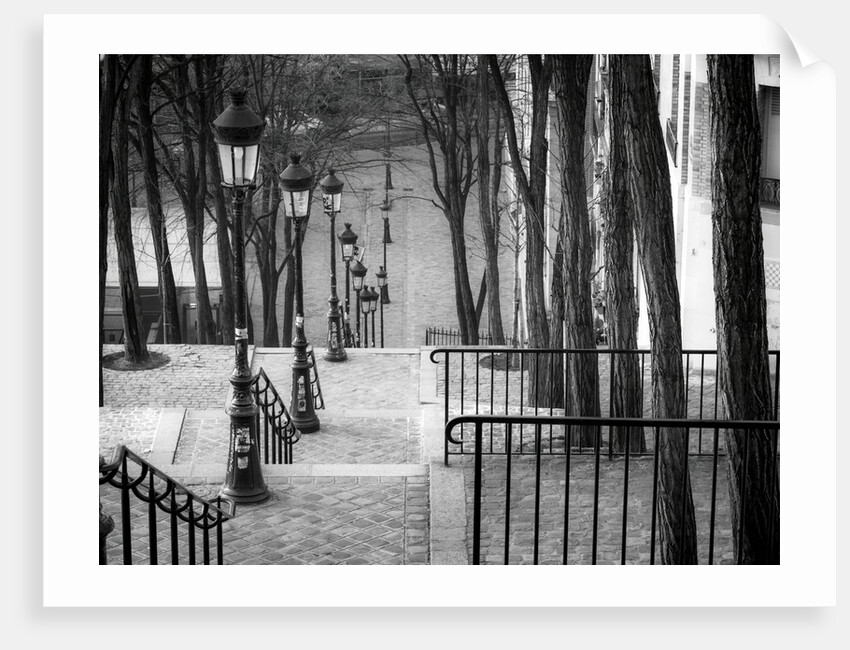 Staircase in Montmartre, Paris by Assaf Frank